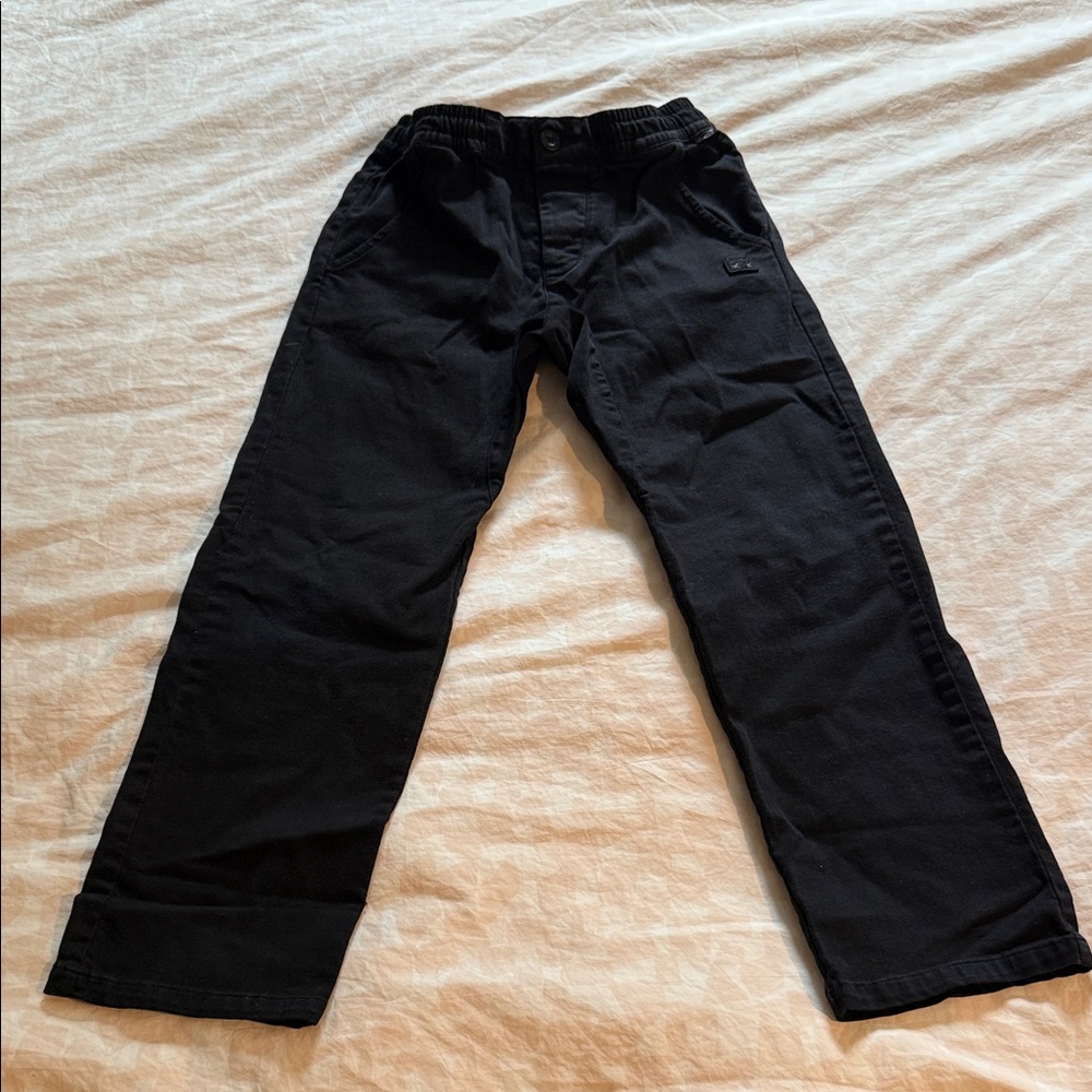 Kids Black Casual Pants